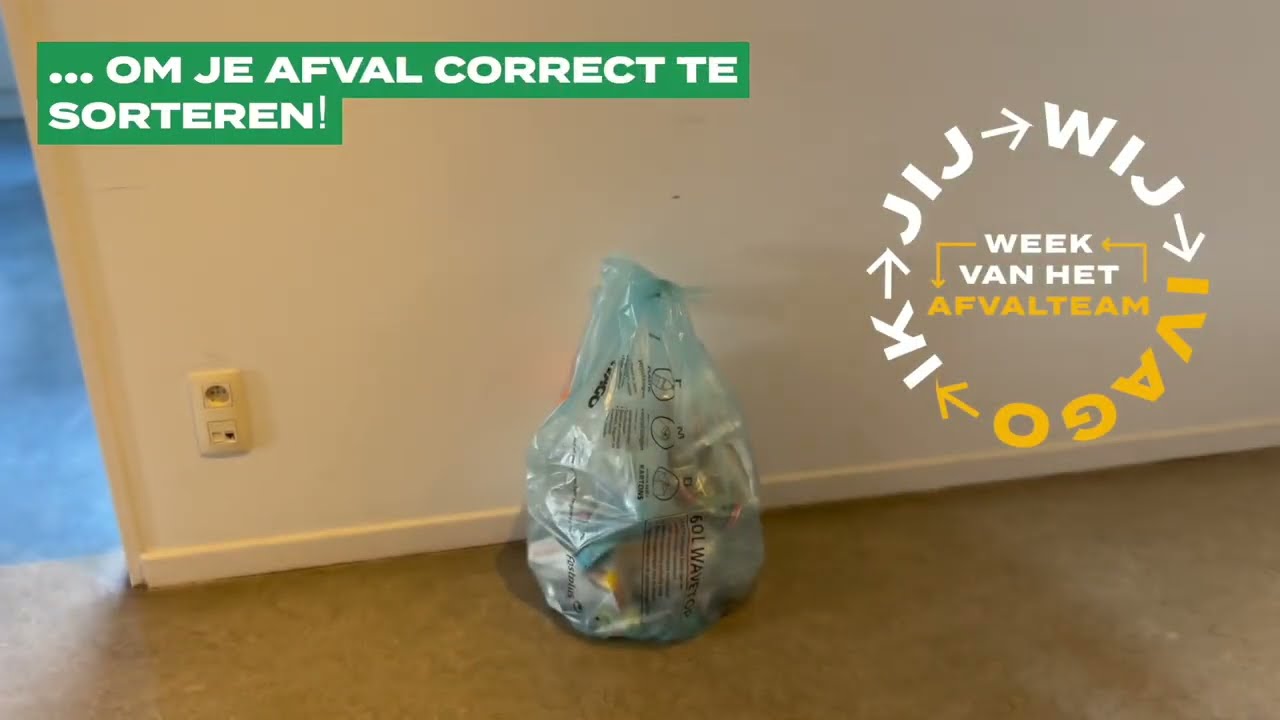 Week van het afvalteam 2025 - Bedankt om jullie huisvuil correct te sorteren!