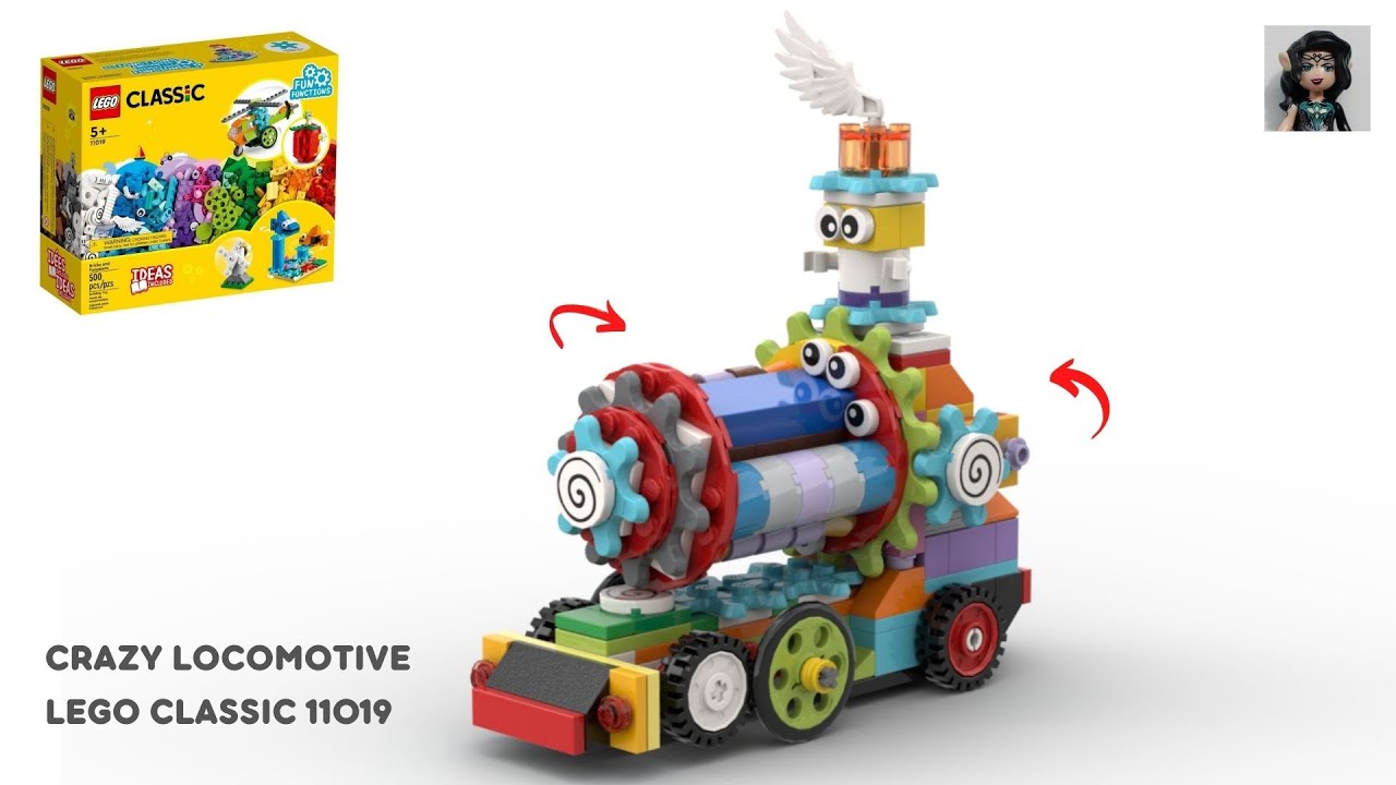 CRAZY LOCOMOTIVE Lego classic 11019 ideas How to build