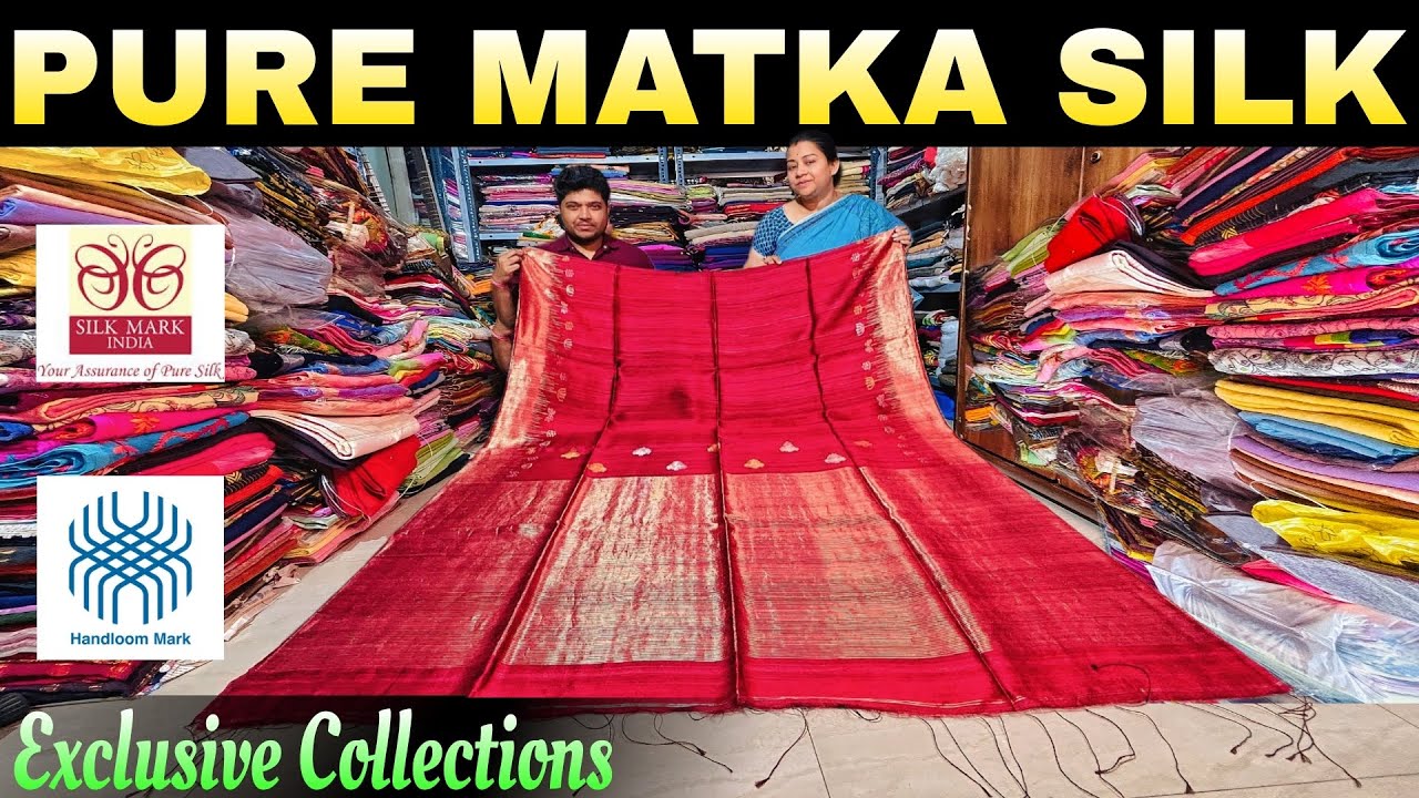 100% Pure Matka Silk | Pure Gachi Tussar | 100/100 Count Mul Cotton | Mercerised Cotton