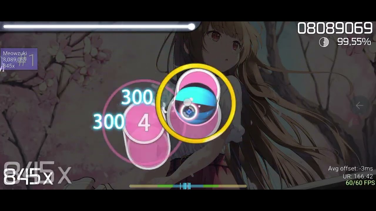 I tried playing osu on my phone