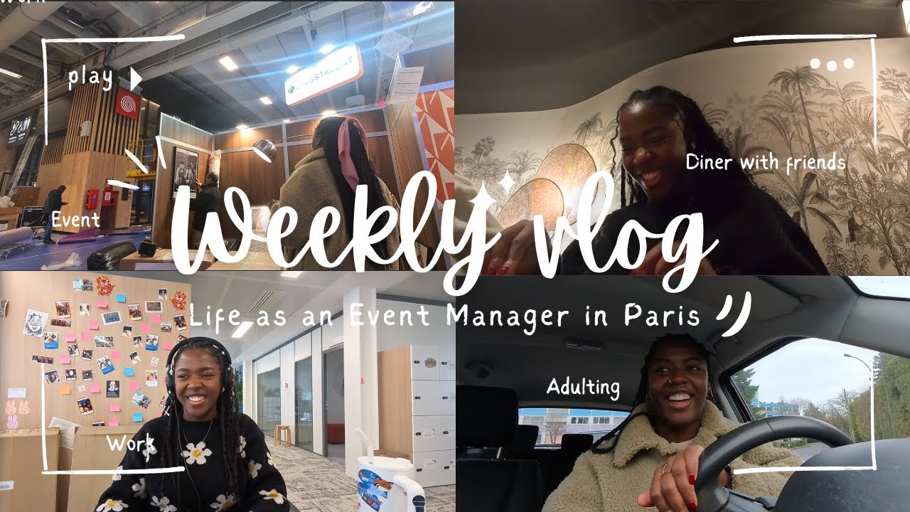 Weekly Vlog! Une semaine entant qu'Event Manager à Paris, dîner, télétravail, sushi night