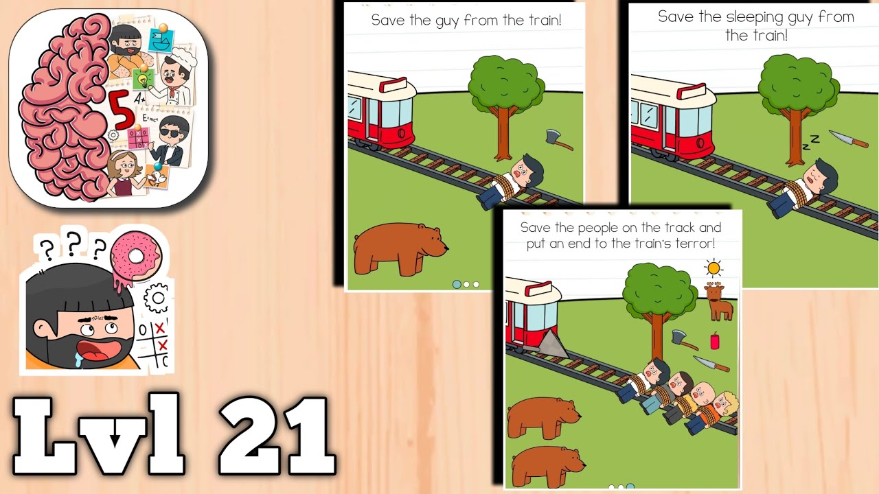 Brain Test 5 Level 21 Walkthrough (All Parts)  Solution