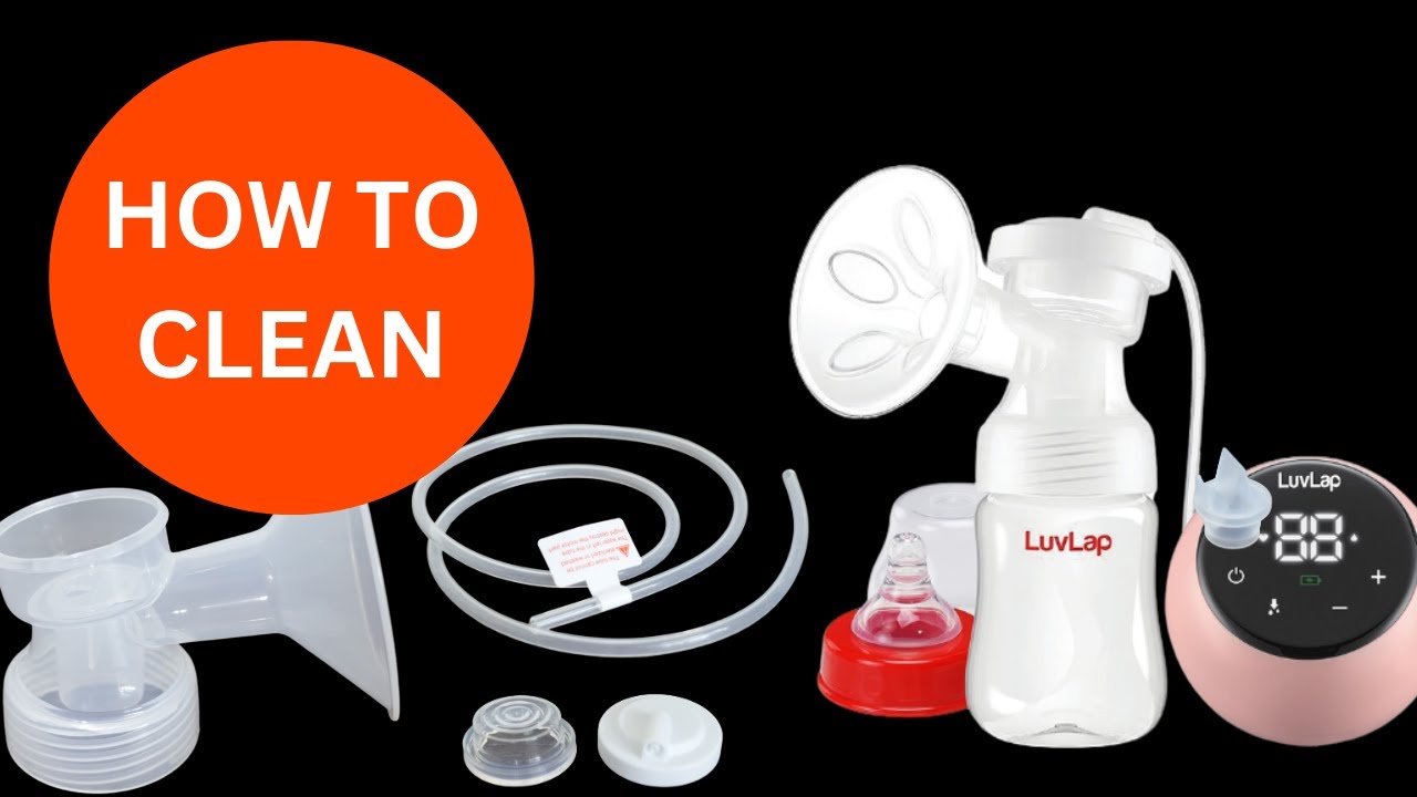 How to clean and sterilize an electric breast Pump | LuvLap adore electric breast pump