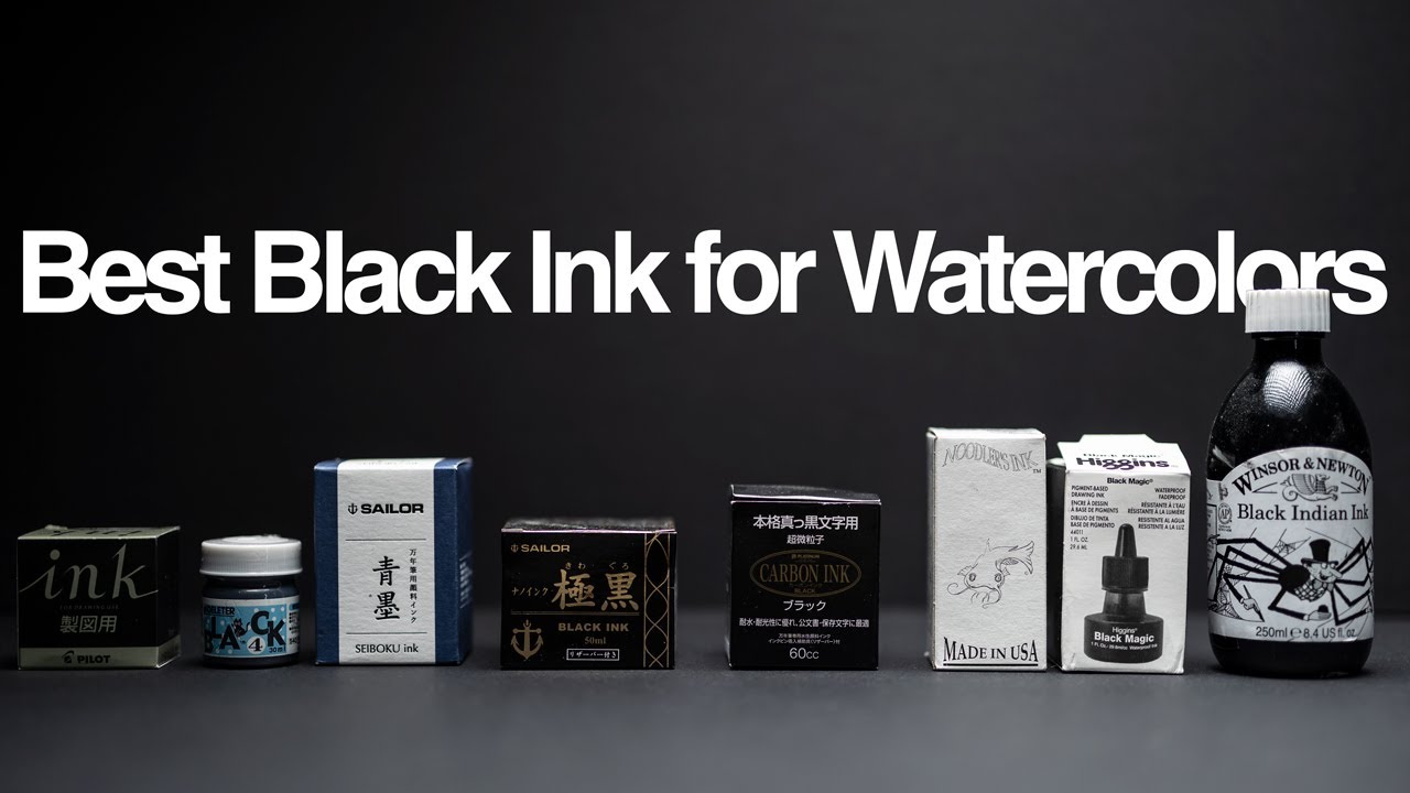 Best Black Ink for Watercolors