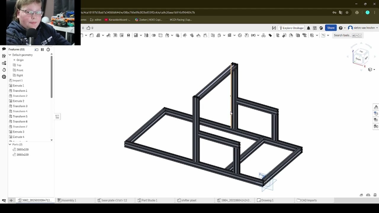 stuur plaat tekenen voor een nieuwe simulator