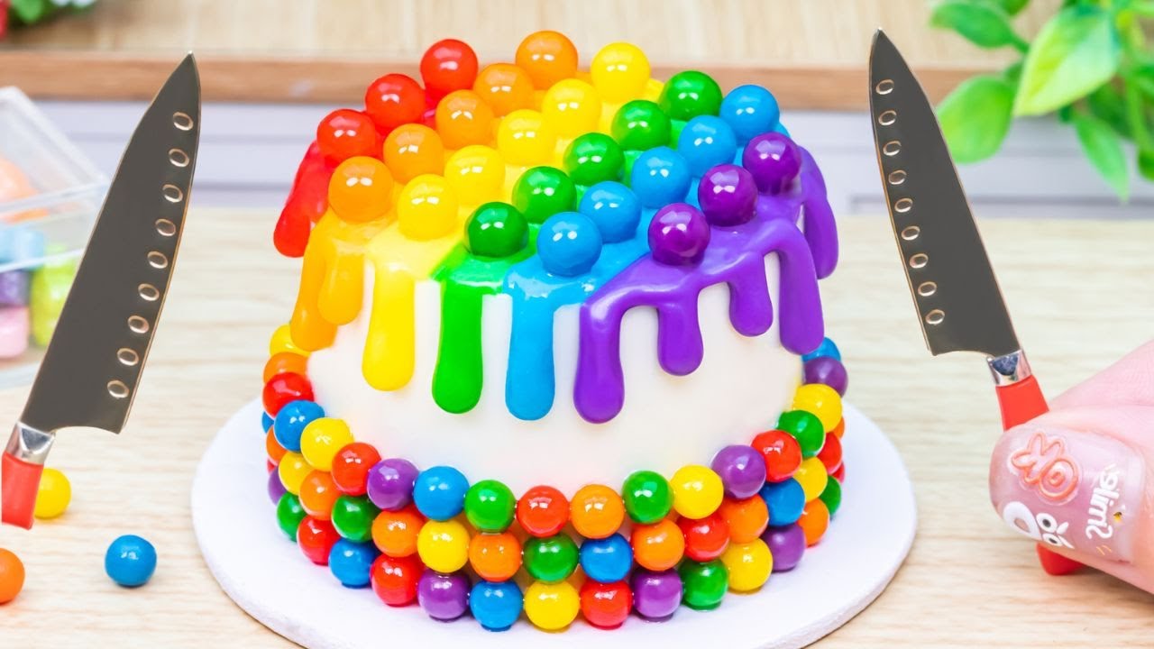 Satisfying Video l Making 6 Rainbow Sprunki Cake FROM Crunchy Slime Balls Funy Cutting ASMR