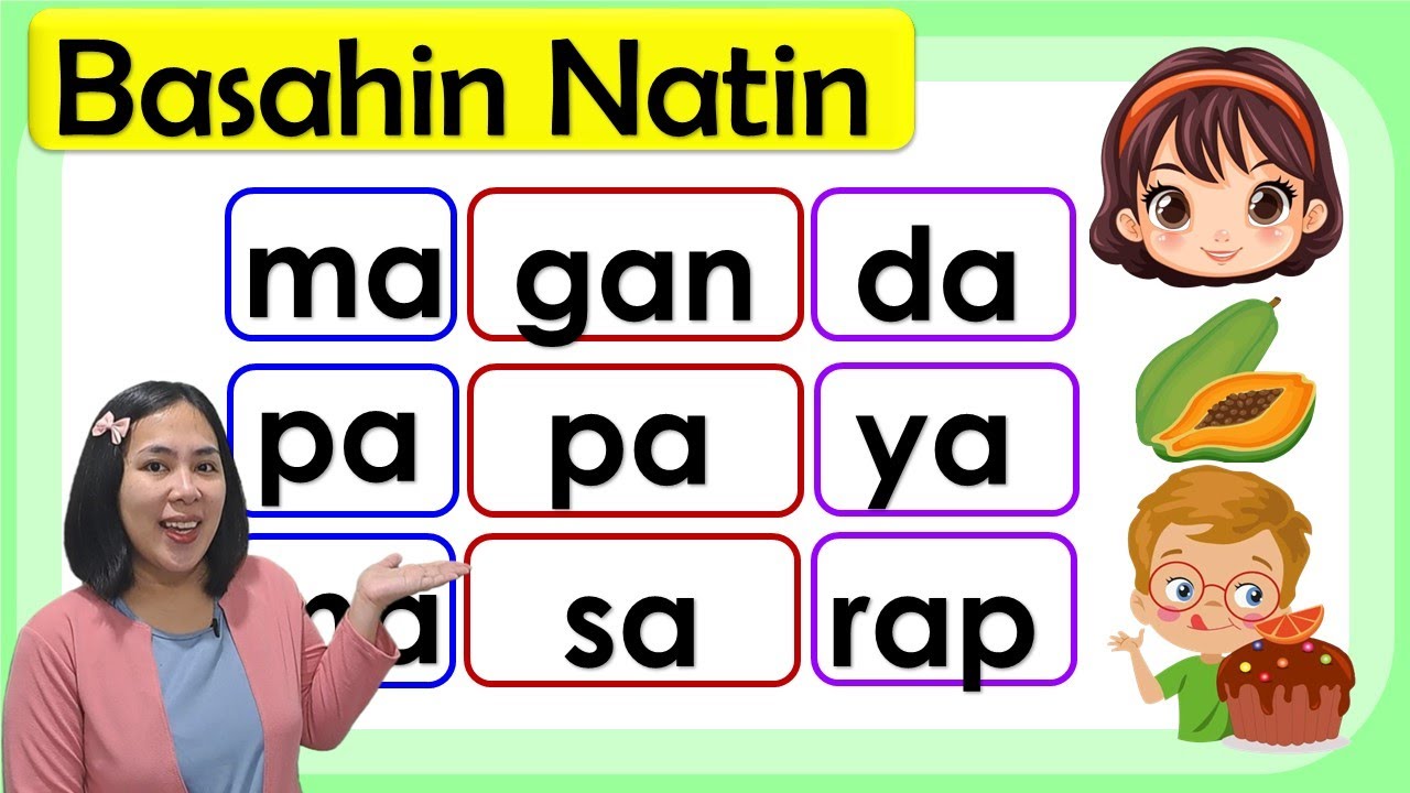 Matutong Bumasa | Tagalog Reading Lesson | Teacher Aya |  Pagpapantig | Tatlong pantig