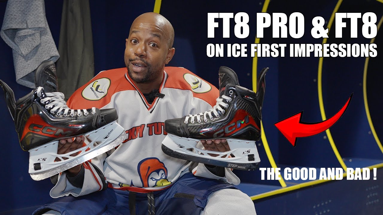 CCM Jetspeed FT8 Pro & FT8 Hockey Skates On Ice First Impressions Review
