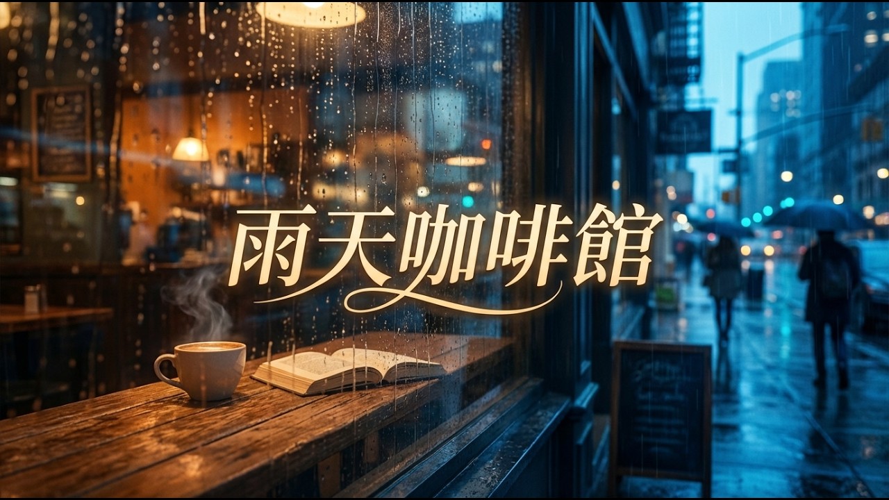 ☕ Rainy Jazz Cafe｜雨天咖啡館慢爵士鋼琴｜工作・學習・放鬆｜1小時舒適氛圍