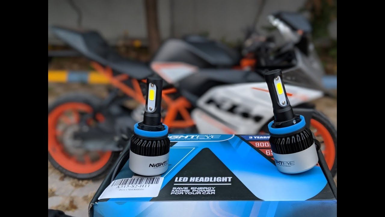How to install Led headlight on KTM RC390/250/200 | NIGHTEYE LED | HID Killer | BEST led headlight