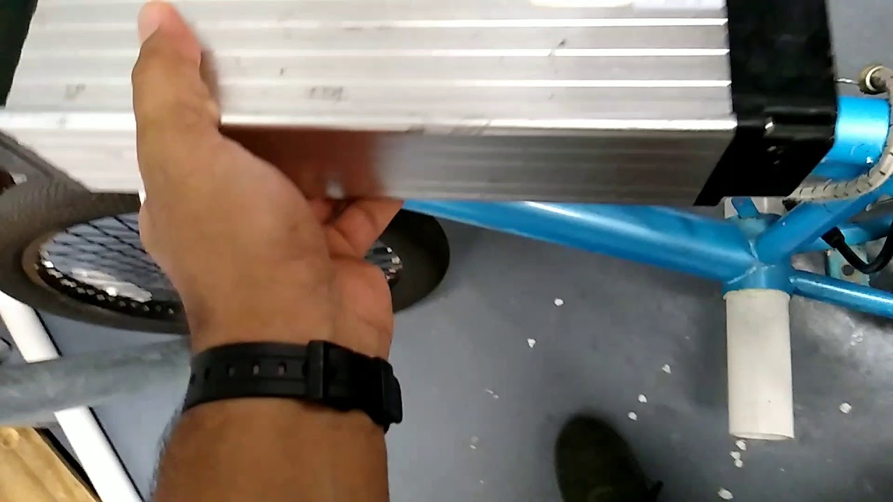 DIY bike battery rack - no welding