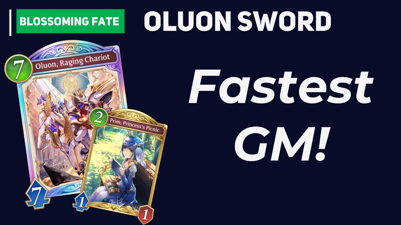 The Fastest Deck to reach Grandmaster is Aggro Oluon Sword