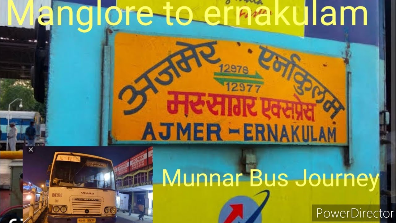 Kerla ep 1😍😍 | Mangalore to ernakulam train journey | Ernakulam to Munnar Bus Journey #busjourney