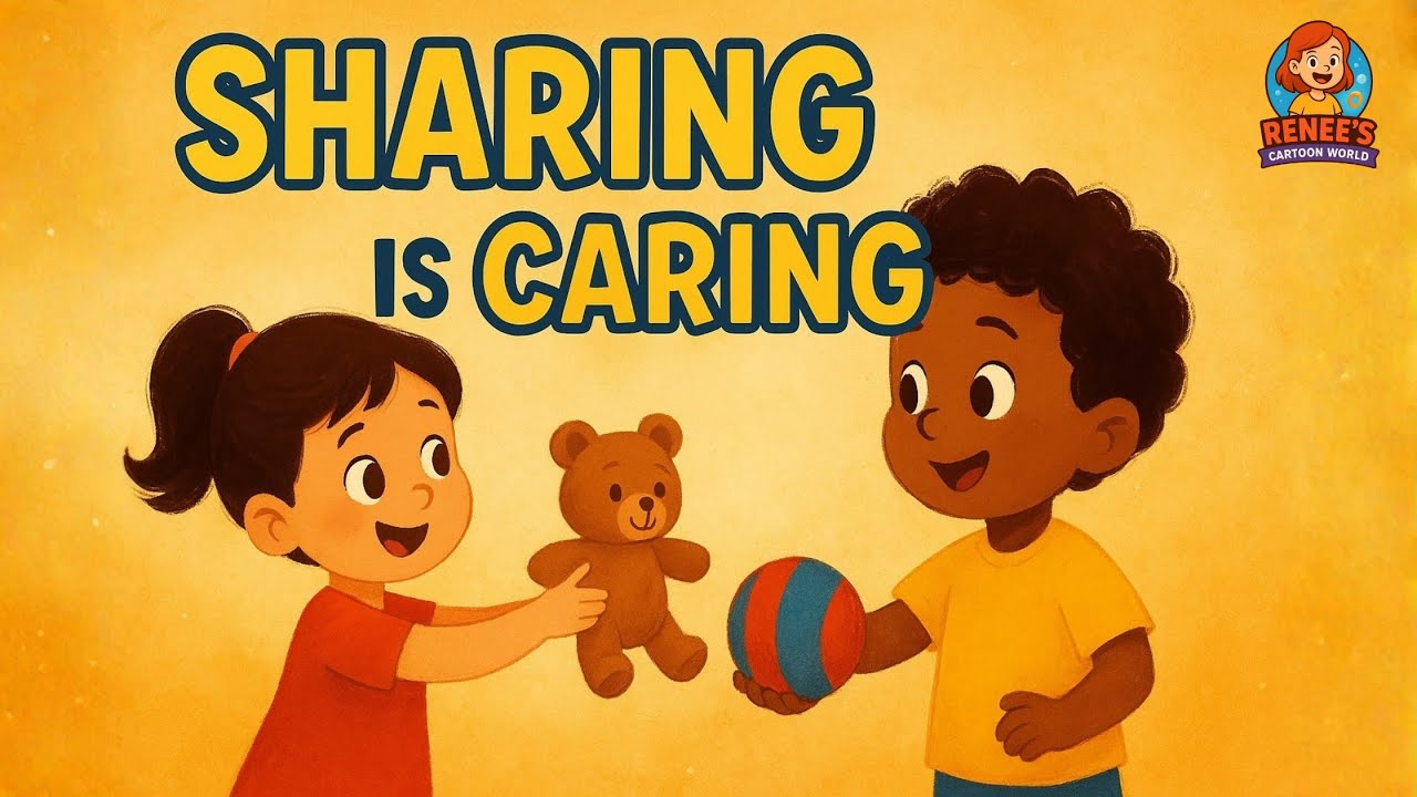 Sharing Is Caring Song 🌈 | Fun Learning for Kids | @ReneesCartoonWorld