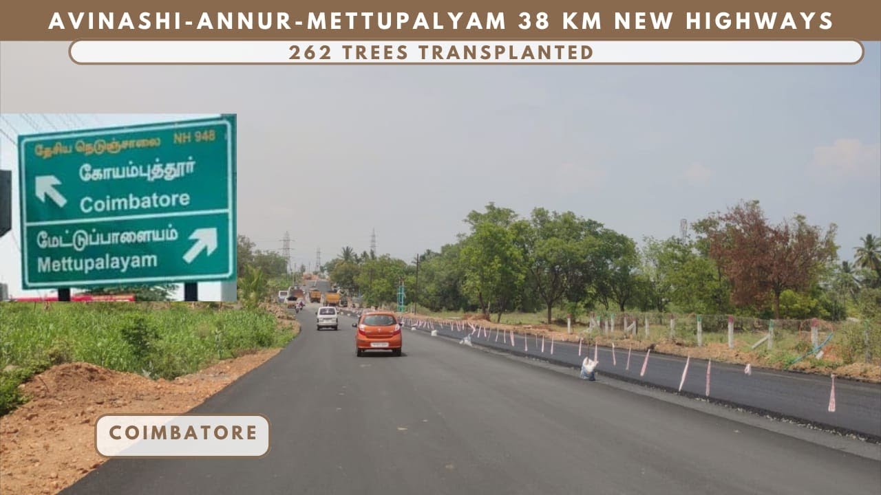 Avinashi-Annur-Mettupalayam 38 km New Highways Tour|Tirupur 13 km|Coimbatore 25 km #coimbatore 