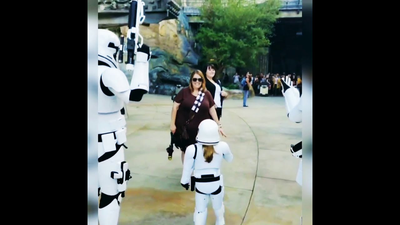 Mini Trooper Patrolling the streets of Batuu.