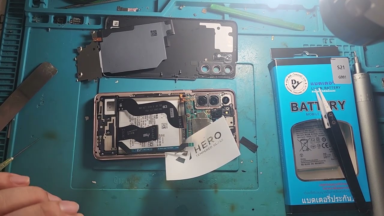 วิธีเปลี่ยนแบตเตอร์รี่ samsung S21