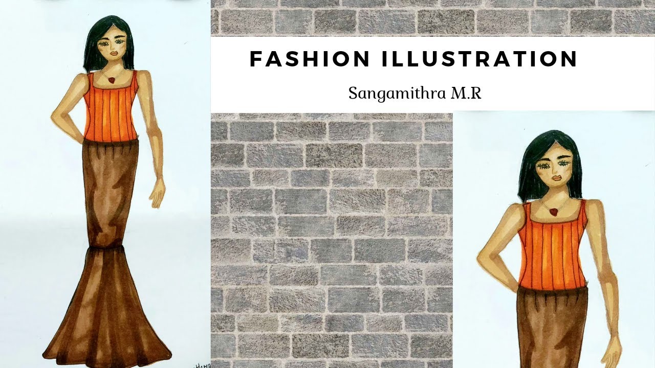 Fashion illustration Tutorial | SangamithraM.R.