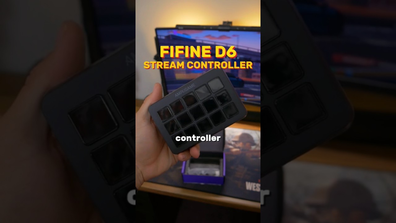 This Budget stream deck is a game changer! #fifine #fifined6 #streamcontroller #setupupgrade