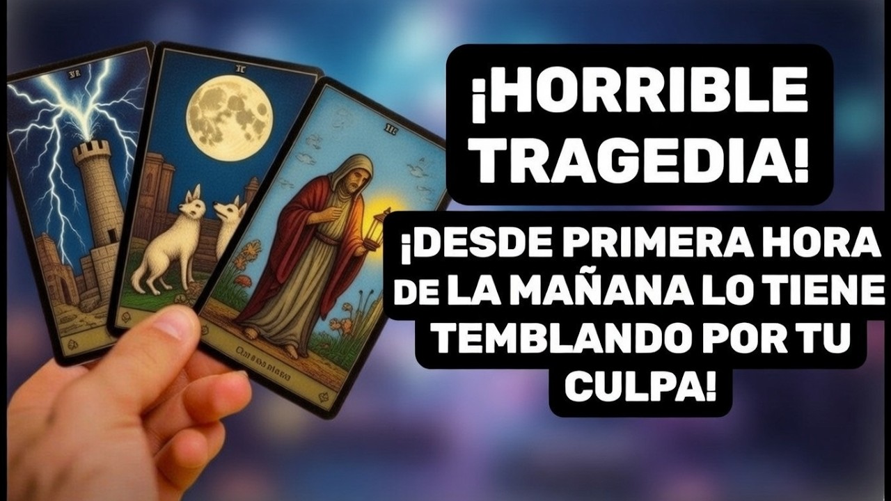 ¡HORRIBLE TRAGEDIA! ¡DESDE PRIMERA HORA DE LA MAÑANA LO TIENE TEMBLANDO POR TU CULPA!