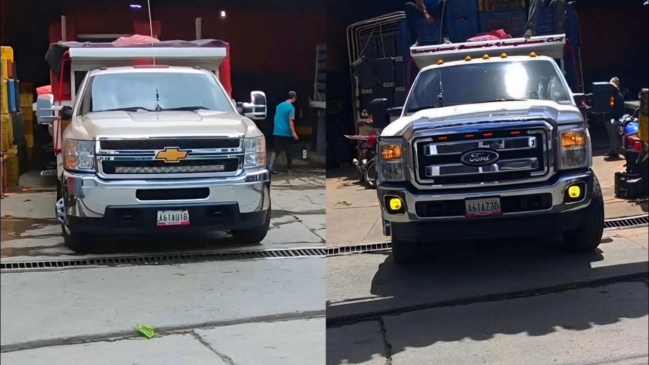 DUELO DE BESTIAS🔥 Chevrolet Silverado 3500HD vs Ford Super Duty F350 | 4x4 Venezuela