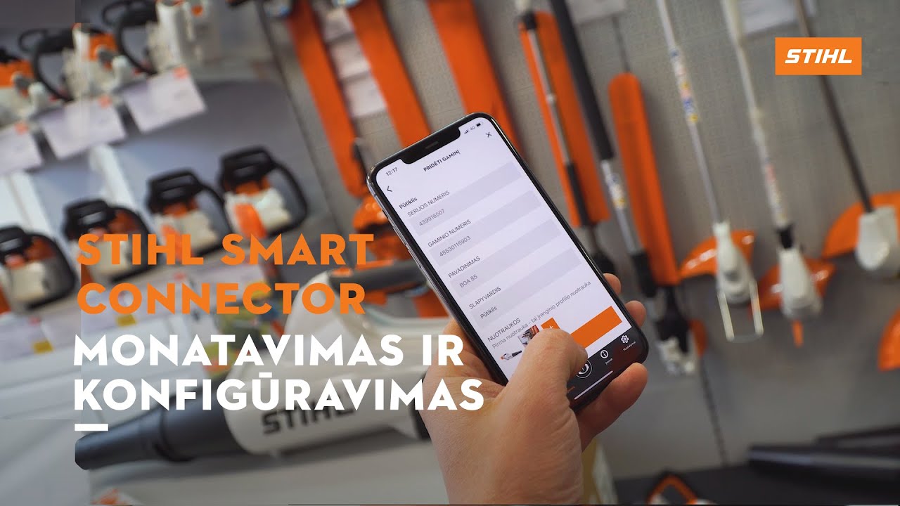 STIHL Smart connector – montavimas ir konfigūravimas