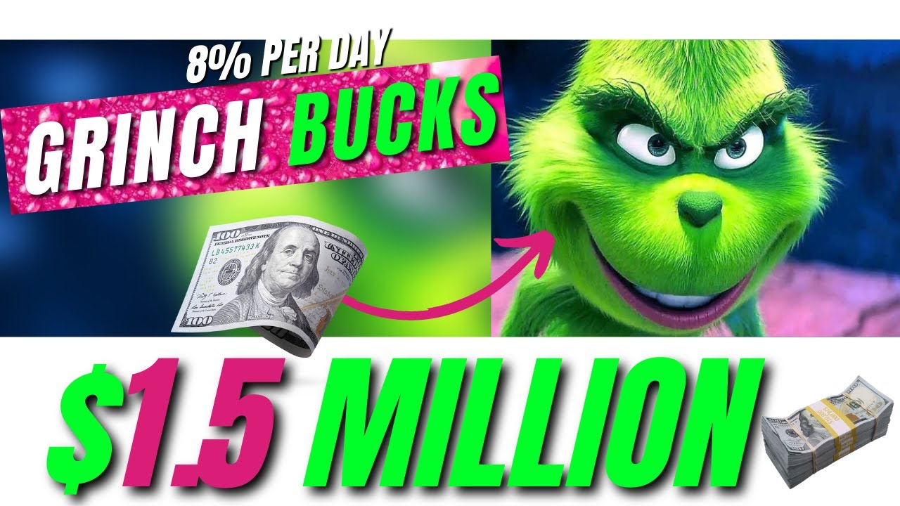 Grinch Bucks Miner - $1 5 MILLION IN 3 HOURS | Grinch Bucks Dapp #grinchbucks #cryptomasterclass