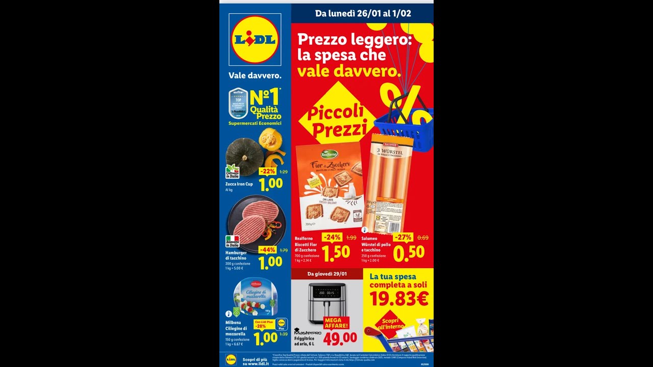 LIDL offerte valide dal 26 01 al 1 02 volantino settimanale