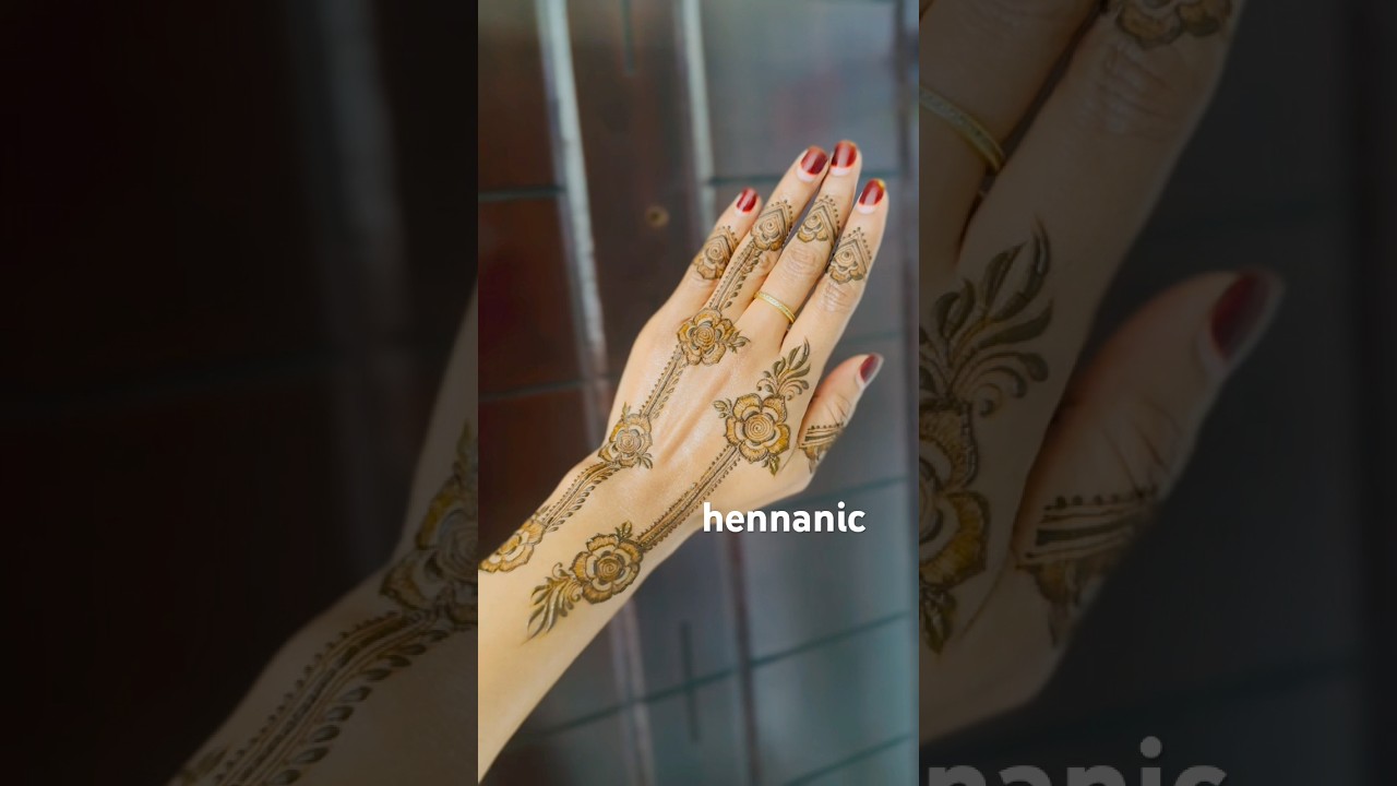 Simple henna design 🔥🔥🔥.#simplehenna #khaleejihenna