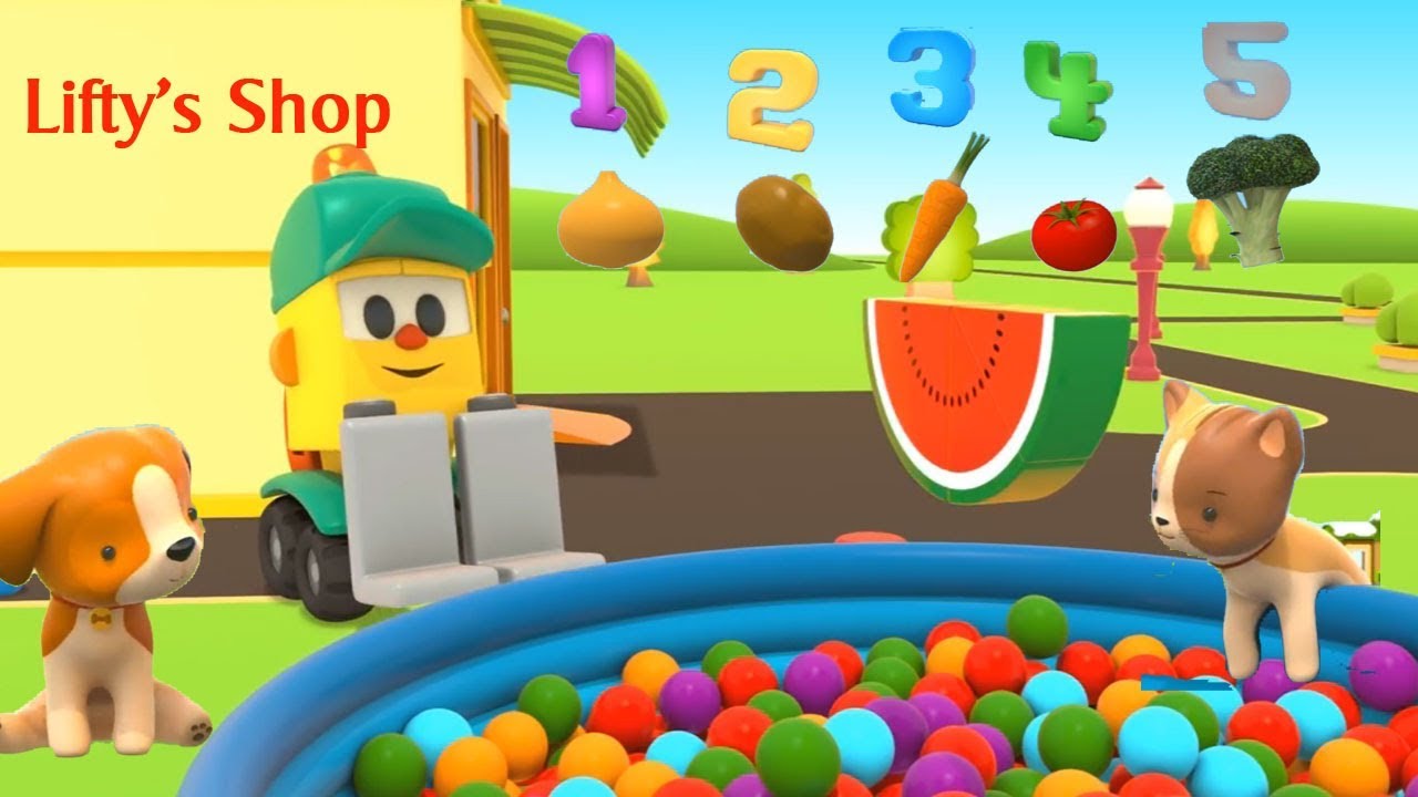 Lifty Shop! Il negozio di Lifty, Gli animali e il banco di frutta e verdura | Cartoni per bambini