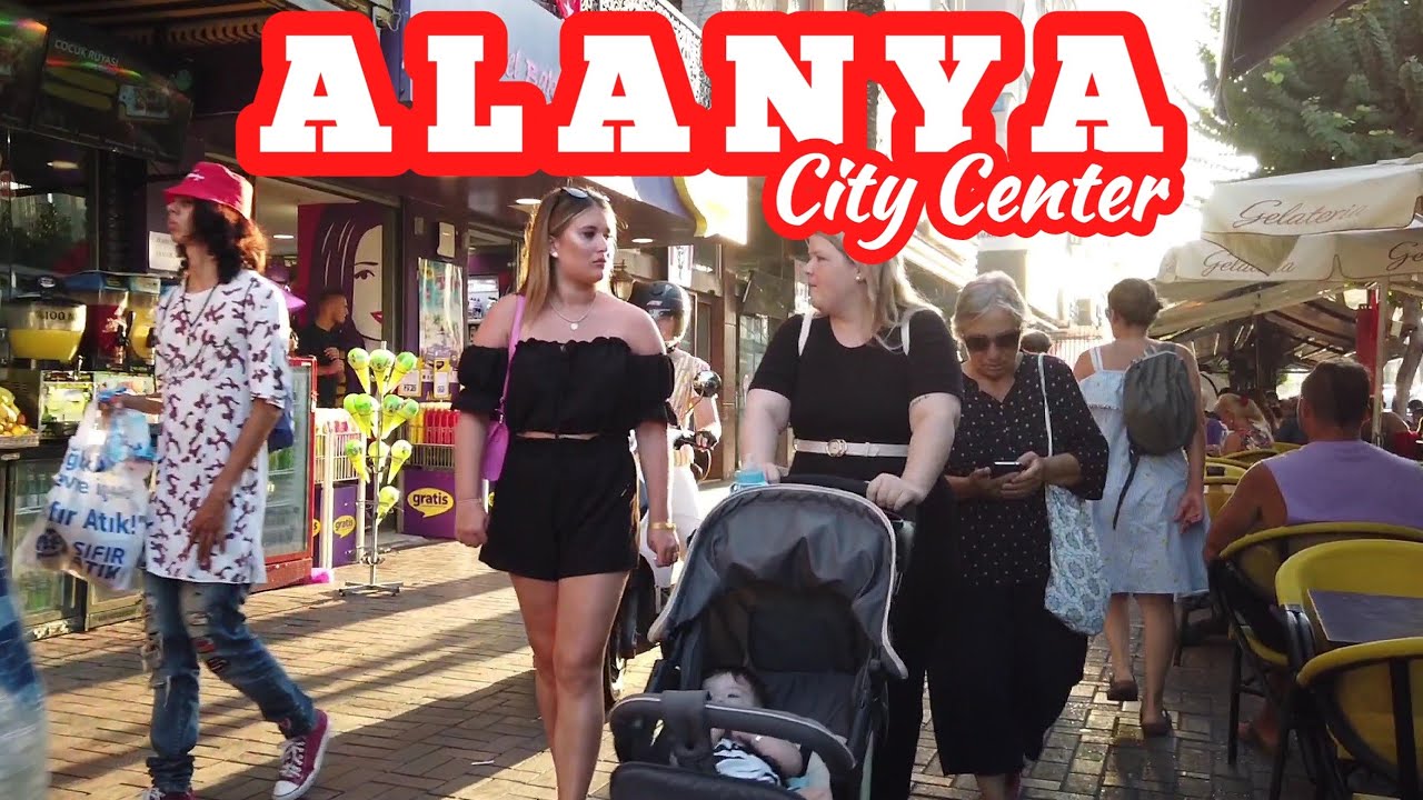 Alanya, Turkey |🇹🇷| Alanya city centre walking tour 4K