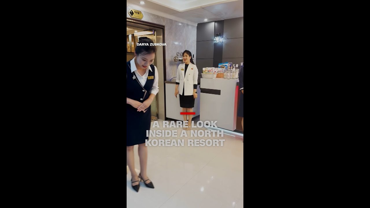 A rare look inside a North Korean resort