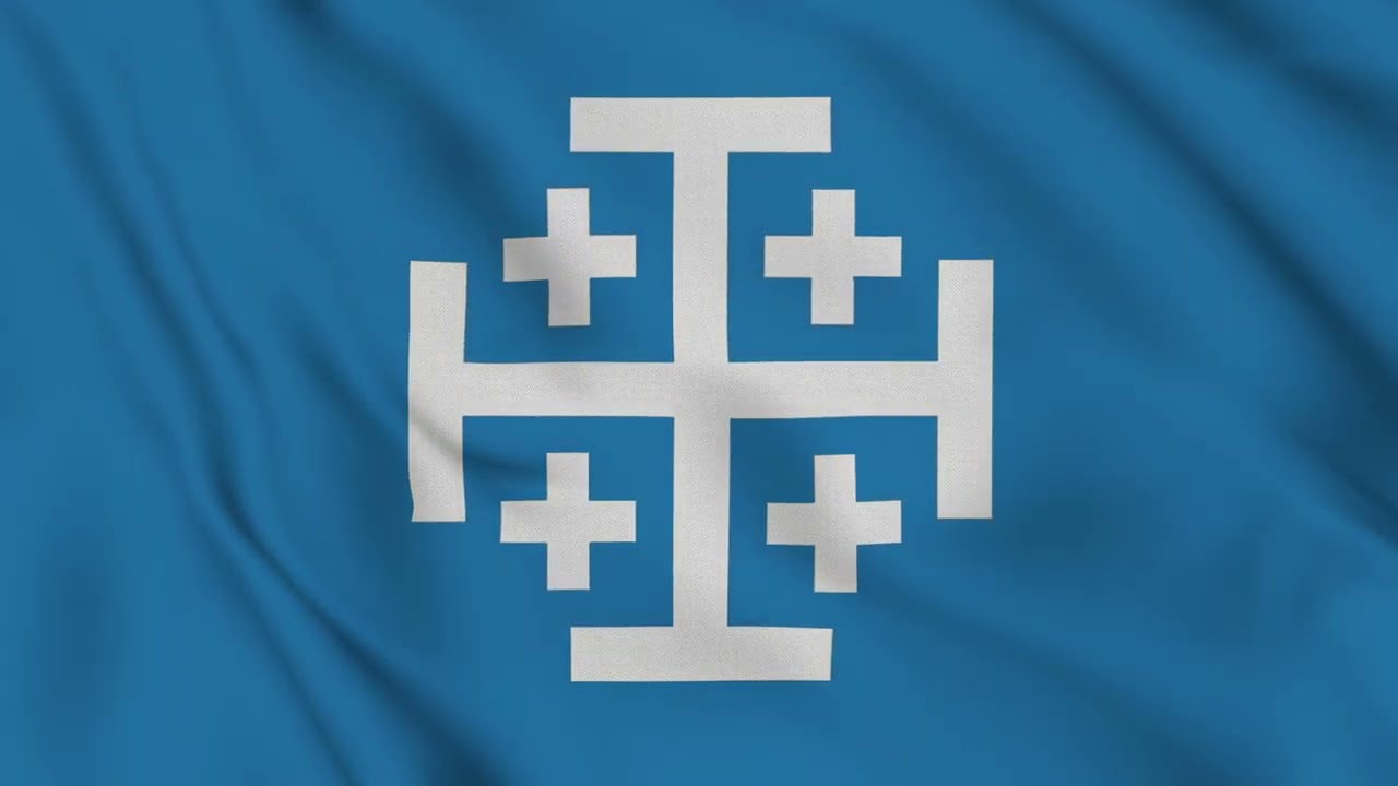 Kingdom of Heaven Flag Waving 4K | Crusader Holy Land