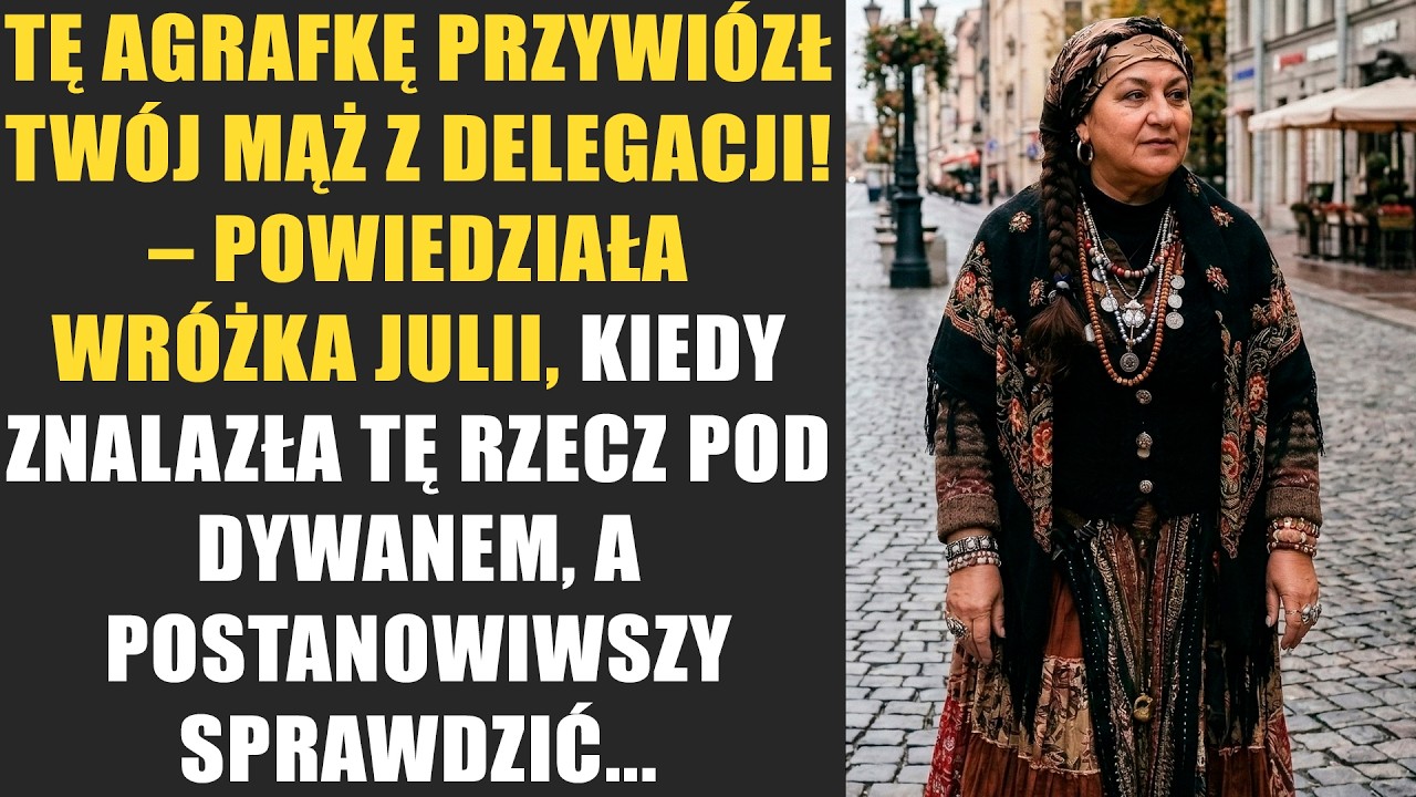 Tę agrafkę przywiózł twój mąż z delegacji! – powiedziała wróżka Julii, kiedy znalazła tę rzecz pod..