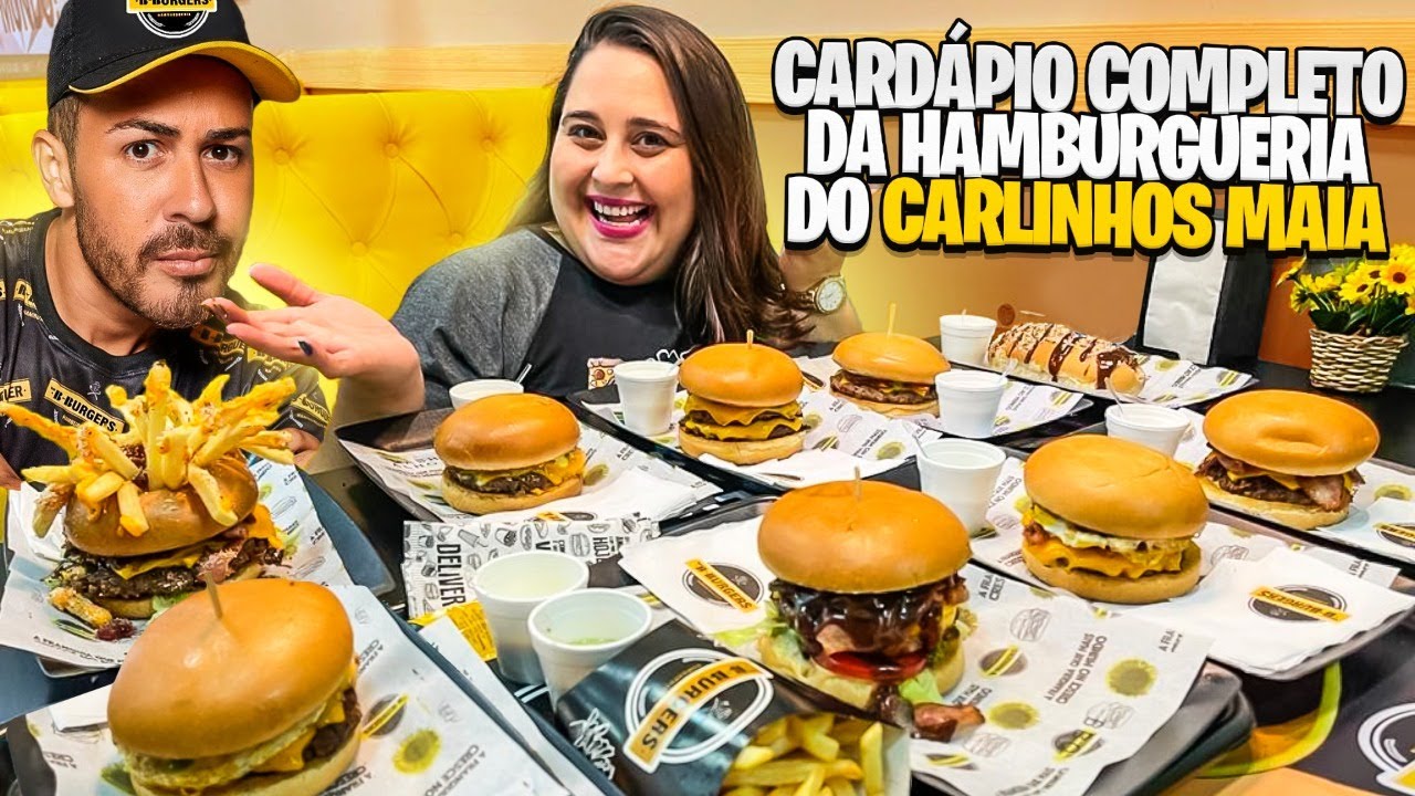 TODOS OS LANCHES DA HAMBURGUERIA DO CARLINHOS MAIA | B-BURGERS