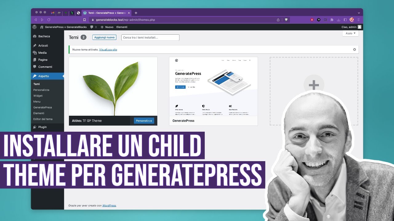 Child theme per GeneratePress: come installarlo