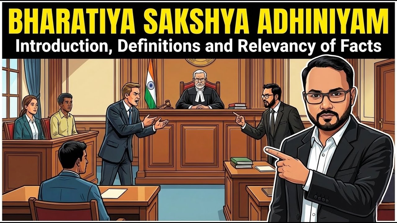 Introduction To BSA And Relevancy Of Facts l Introduction To New Evidence Law In India