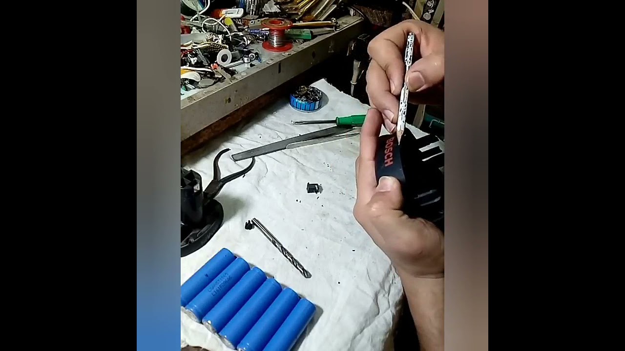 #تصليح بطاريه شنيور