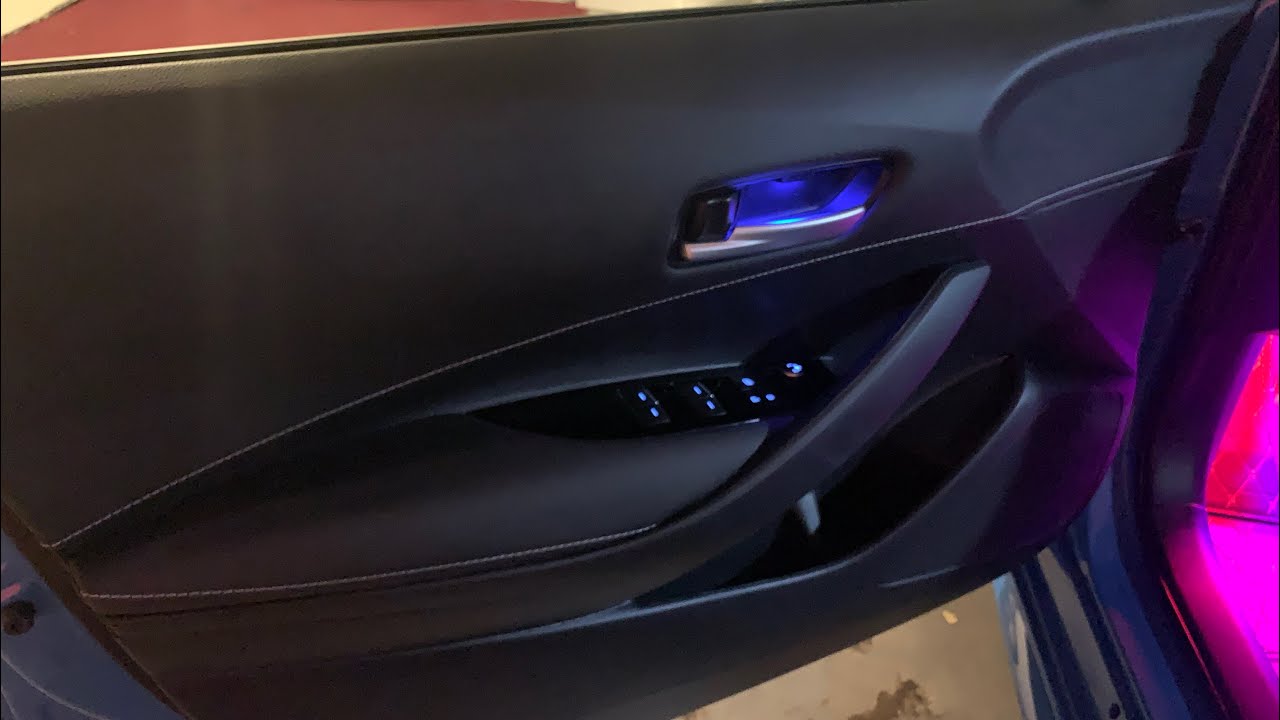 Toyota Corolla hatchback door handle trim lights. 2019 2020 2021 2022 2023