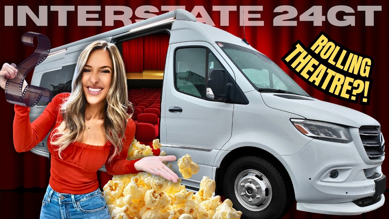 В этом роскошном фургоне Mercedes есть кинотеатр?! Airstream Interstate 24GT