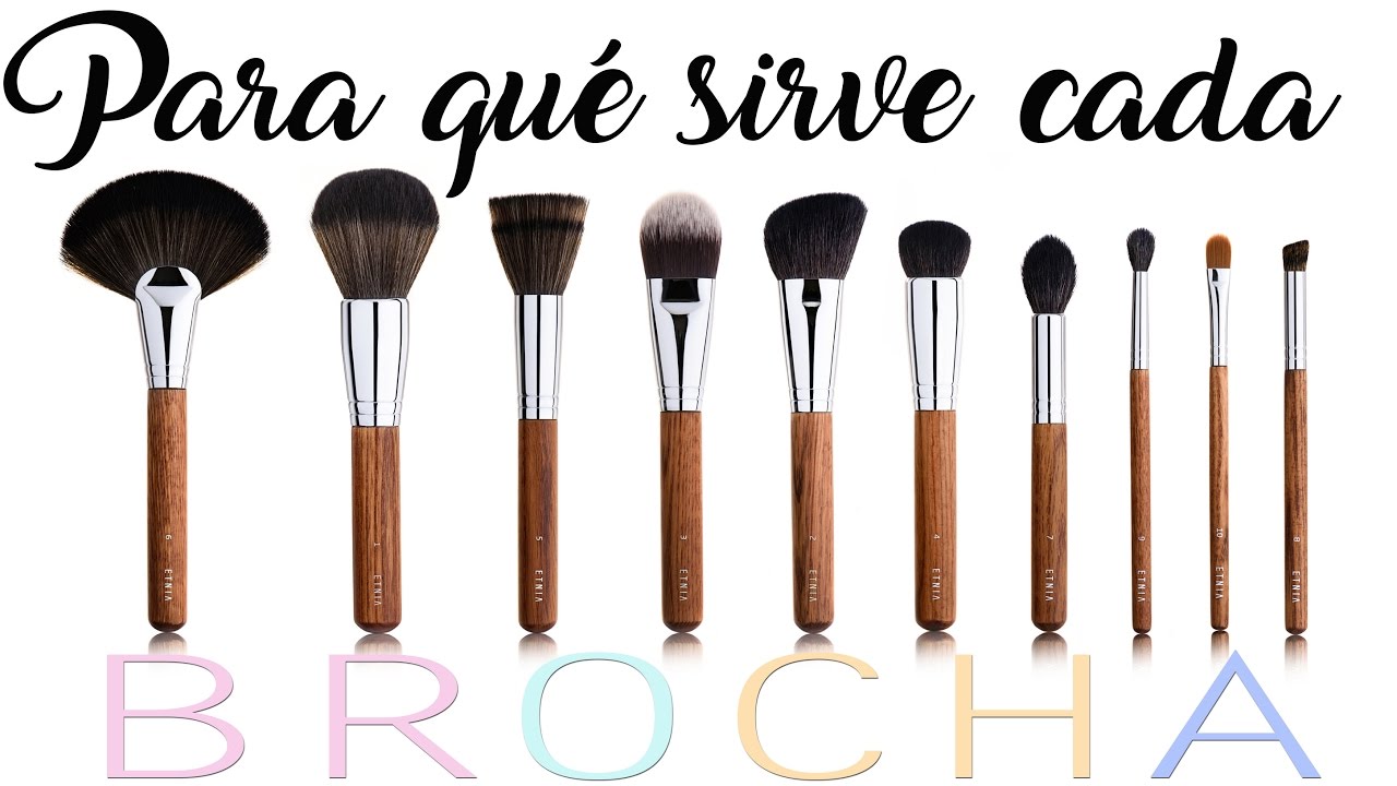 PARA QUÉ SIRVE CADA BROCHA: Manejo y limpieza de pincelería de maquillaje
