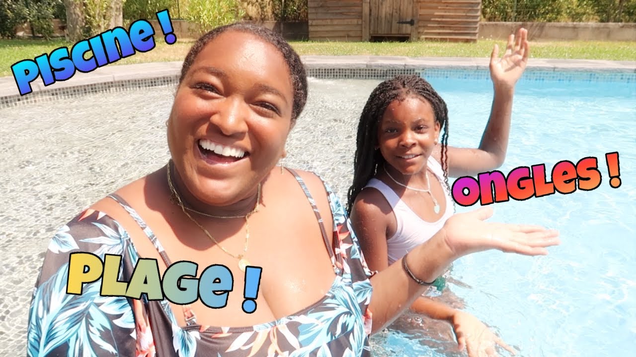 PISCINE, NOUVEAUX ONGLES et PLAGE ! Vlog vacances été 2022 Maellia et Aurélie