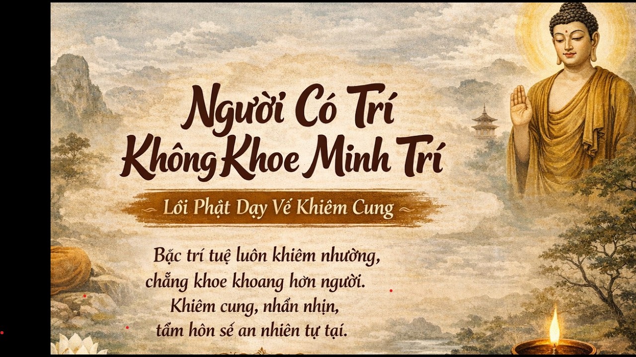 Người Có Trí Không Khoe Mình Trí – Lời Phật Dạy Về Khiêm Cung*phát lại*