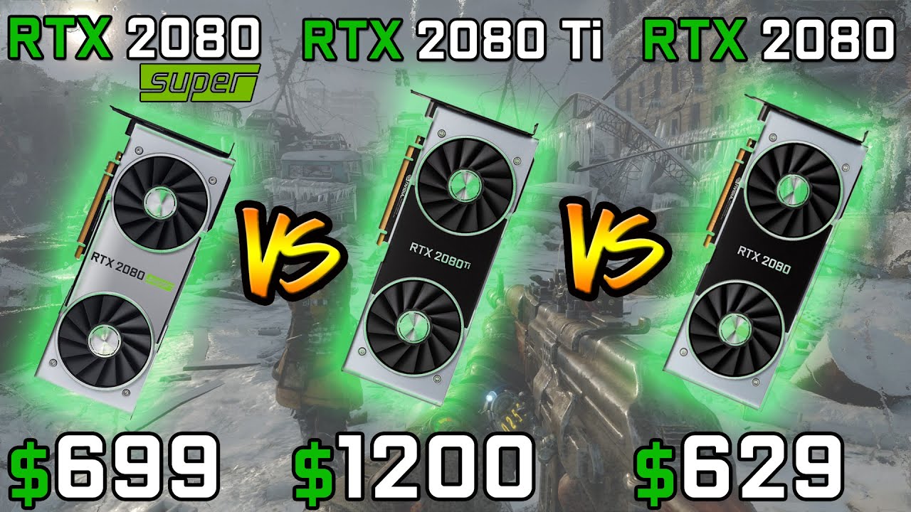 RTX 2080 Super vs RTX 2080 Ti vs RTX 2080 Gaming Benchmarks comparison