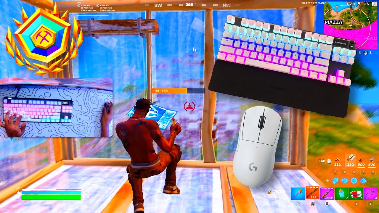 Apex Pro TKL ASMR🤩Fortnite Unreal Ranked💰280 FPS Smooth 4K⭐