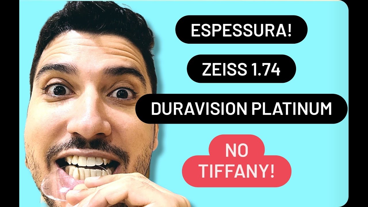 Lente Zeiss 1.74 na armação Tiffany