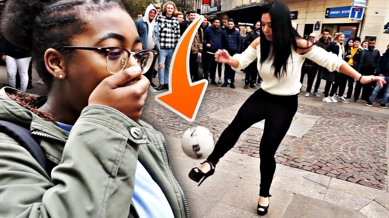 PRANK - UNE PASSANTE VA JONGLER PAR SURPRISE!