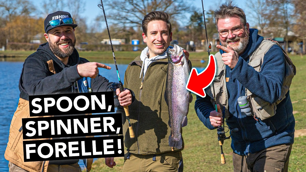 Forellenangeln mit Spinner & Spoons 🎣 So f&auml;ngt JEDER gro&szlig;e Forellen!