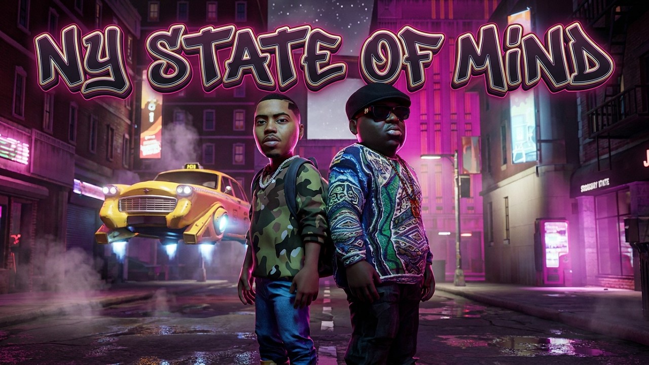 NAS + NOTORIOUS BIG (AI) - NY STATE OF MIND - MUSIC VIDEO