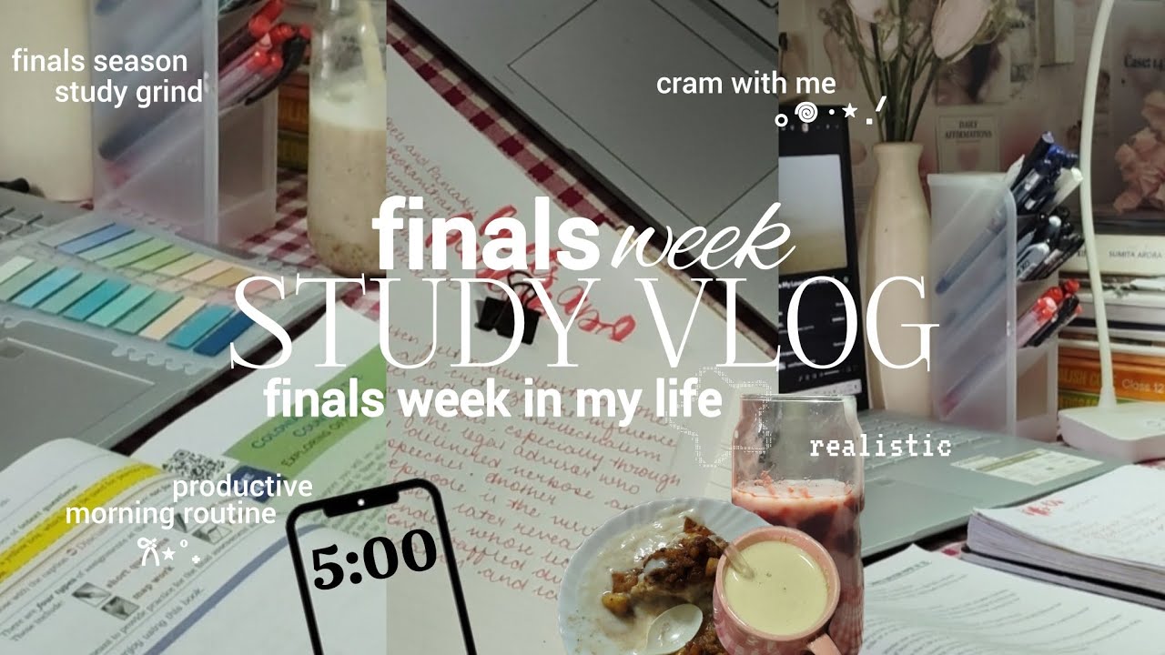finals study vlog💌finals week in my life, productiveexamroutine,study with me for finals,notetaking 